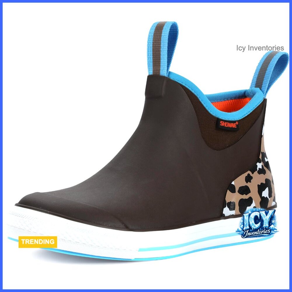 Waterproof Rubber Rain Boots with Neoprene Lining for Outdoor Activities